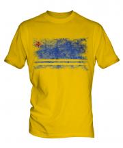 Aruba Distressed Flag Mens T-Shirt