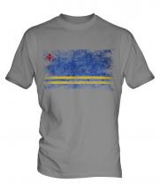 Aruba Distressed Flag Mens T-Shirt