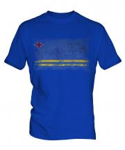 Aruba Distressed Flag Mens T-Shirt