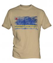 Aruba Distressed Flag Mens T-Shirt