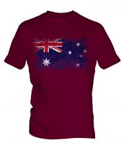 Australia Distressed Flag Mens T-Shirt