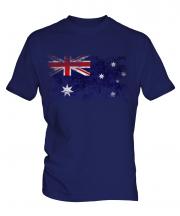 Australia Distressed Flag Mens T-Shirt