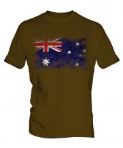 Australia Distressed Flag Mens T-Shirt