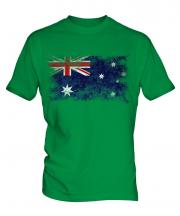 Australia Distressed Flag Mens T-Shirt