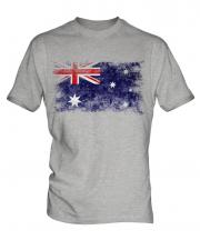 Australia Distressed Flag Mens T-Shirt