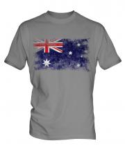 Australia Distressed Flag Mens T-Shirt