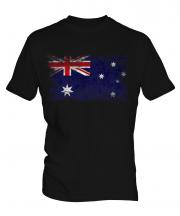Australia Distressed Flag Mens T-Shirt