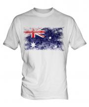 Australia Distressed Flag Mens T-Shirt