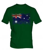 Australia Distressed Flag Mens T-Shirt