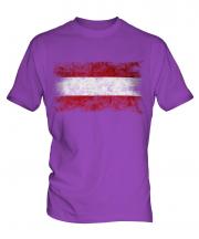 Austria Distressed Flag Mens T-Shirt