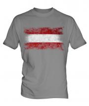Austria Distressed Flag Mens T-Shirt