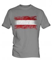 Austria Distressed Flag Mens T-Shirt