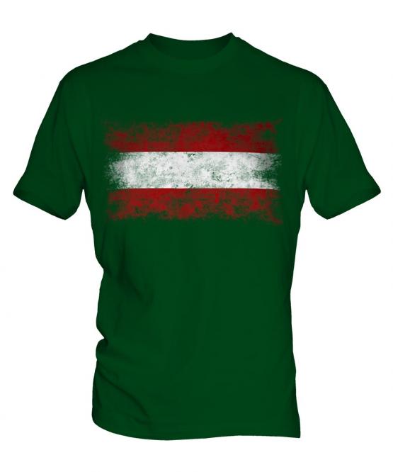 Austria Distressed Flag Mens T-Shirt