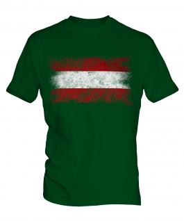 Austria Distressed Flag Mens T-Shirt