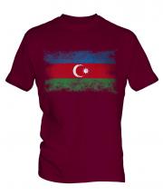 Azerbaijan Distressed Flag Mens T-Shirt