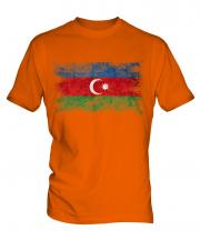 Azerbaijan Distressed Flag Mens T-Shirt
