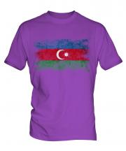 Azerbaijan Distressed Flag Mens T-Shirt