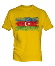 Azerbaijan Distressed Flag Mens T-Shirt