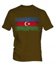 Azerbaijan Distressed Flag Mens T-Shirt