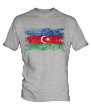 Azerbaijan Distressed Flag Mens T-Shirt