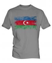 Azerbaijan Distressed Flag Mens T-Shirt