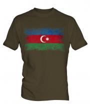 Azerbaijan Distressed Flag Mens T-Shirt