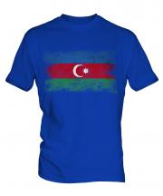 Azerbaijan Distressed Flag Mens T-Shirt