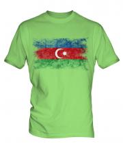 Azerbaijan Distressed Flag Mens T-Shirt