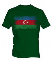 Azerbaijan Distressed Flag Mens T-Shirt