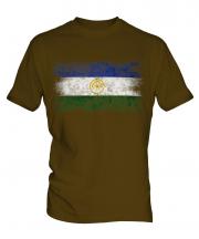 Bashkortostan Distressed Flag Mens T-Shirt