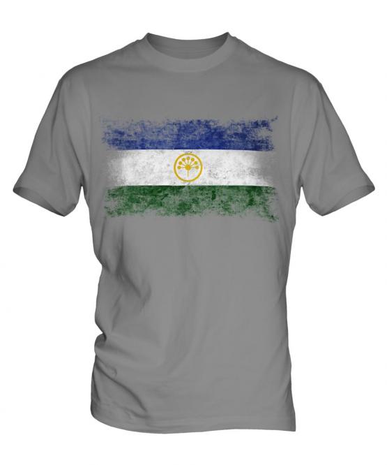Bashkortostan Distressed Flag Mens T-Shirt