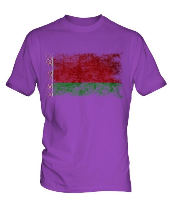 Belarus Distressed Flag Mens T-Shirt