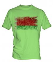Belarus Distressed Flag Mens T-Shirt