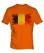 Belgium Distressed Flag Mens T-Shirt