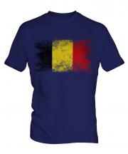 Belgium Distressed Flag Mens T-Shirt