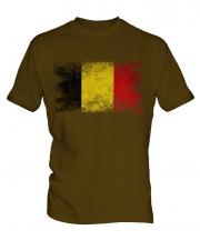 Belgium Distressed Flag Mens T-Shirt