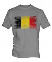 Belgium Distressed Flag Mens T-Shirt