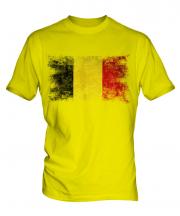 Belgium Distressed Flag Mens T-Shirt