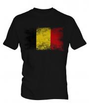 Belgium Distressed Flag Mens T-Shirt