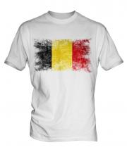 Belgium Distressed Flag Mens T-Shirt