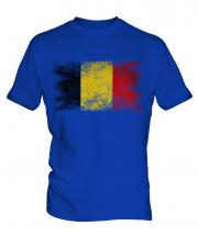 Belgium Distressed Flag Mens T-Shirt