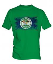 Belize Distressed Flag Mens T-Shirt