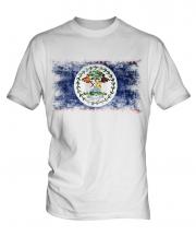 Belize Distressed Flag Mens T-Shirt