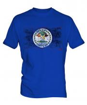 Belize Distressed Flag Mens T-Shirt