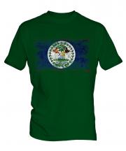 Belize Distressed Flag Mens T-Shirt