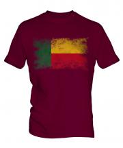Benin Distressed Flag Mens T-Shirt