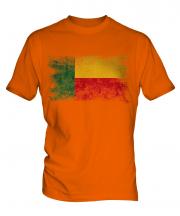 Benin Distressed Flag Mens T-Shirt