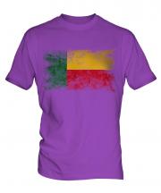 Benin Distressed Flag Mens T-Shirt