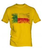 Benin Distressed Flag Mens T-Shirt