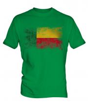 Benin Distressed Flag Mens T-Shirt